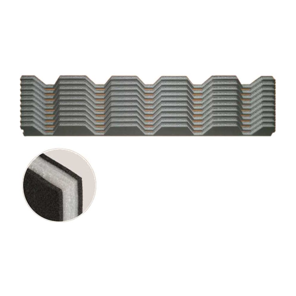 Изображение товара Уплотнитель РуфИзол НП 32 1м комплект 10 штук пенополиэтилен серый