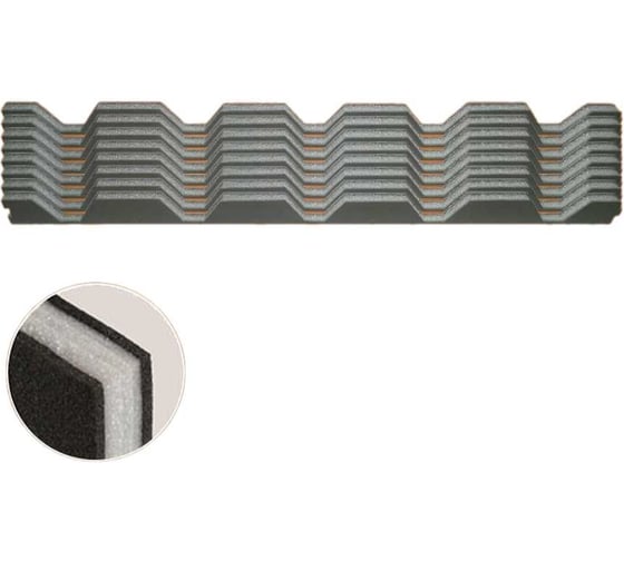 Изображение товара Уплотнитель РуфИзол Н75, И, комплект, 0,75 м (8 штук) УП003ки_ВИ