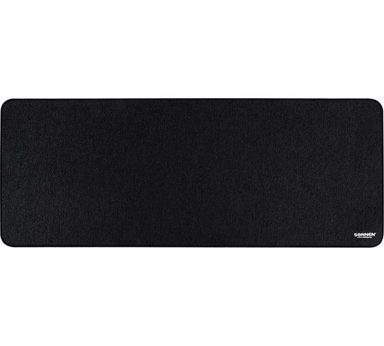 Изображение товара Коврик для мыши и клавиатуры SONNEN большой "WIDE RANGE", резина+ткань, 870х350х4 мм, чёрный, 513315