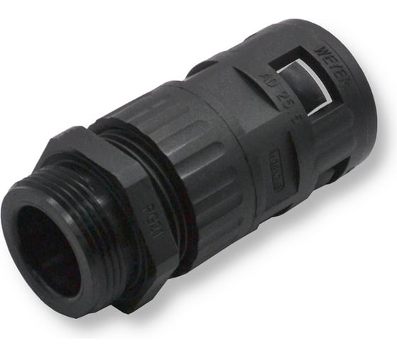 Изображение товара Муфта для гофрированных труб - коннектор прямой, WEYER WQGZ-P21B/AD25.5 - нар. PG21 WE0504500