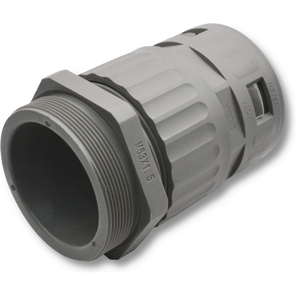 Изображение товара Муфта для гофрированных труб WEYER M63x1.5 IP68 из полиамида для герметичного соединения
