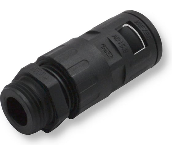 Изображение товара Муфта для гофрированных труб - коннектор прямой, WEYER WQGZ-P11B/AD15.8 - нар. PG11 WE0504200