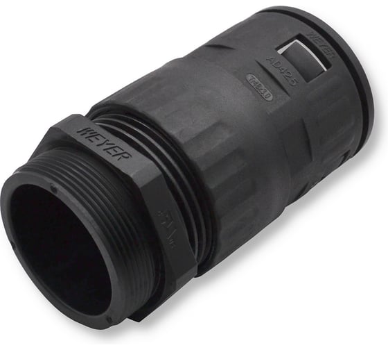 Изображение товара Муфта для гофрированных труб - коннектор прямой, WEYER WQGZ-P36B/AD42.5 - нар. PG36 WE0504900