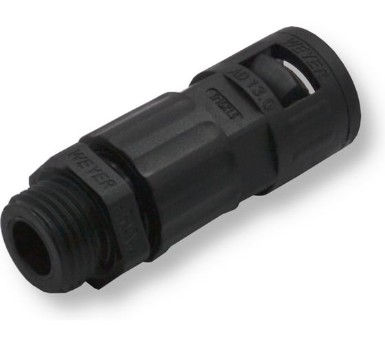 Изображение товара Муфта для гофрированных труб - коннектор прямой,  WEYER WQGZ-P09B/AD13.0 - нар. PG09 WE0504100