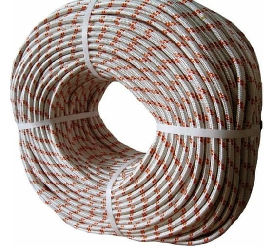 Изображение товара Веревка плетеная ООО ПКФ Сварком с/с ПП d 10 мм, р/н 650 кгс, 16 пр (уп/5 м) Крепеж k00008439