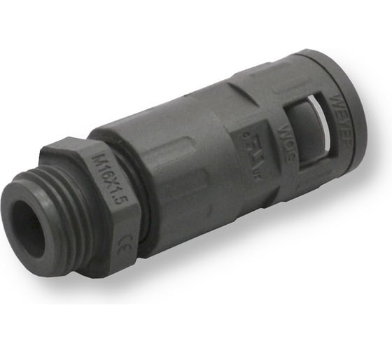 Изображение товара Муфта для гофрированных труб - коннектор прямой,WEYER WQGZ-M16G/AD13.0 -  нар. M16x1.5 WE0500200