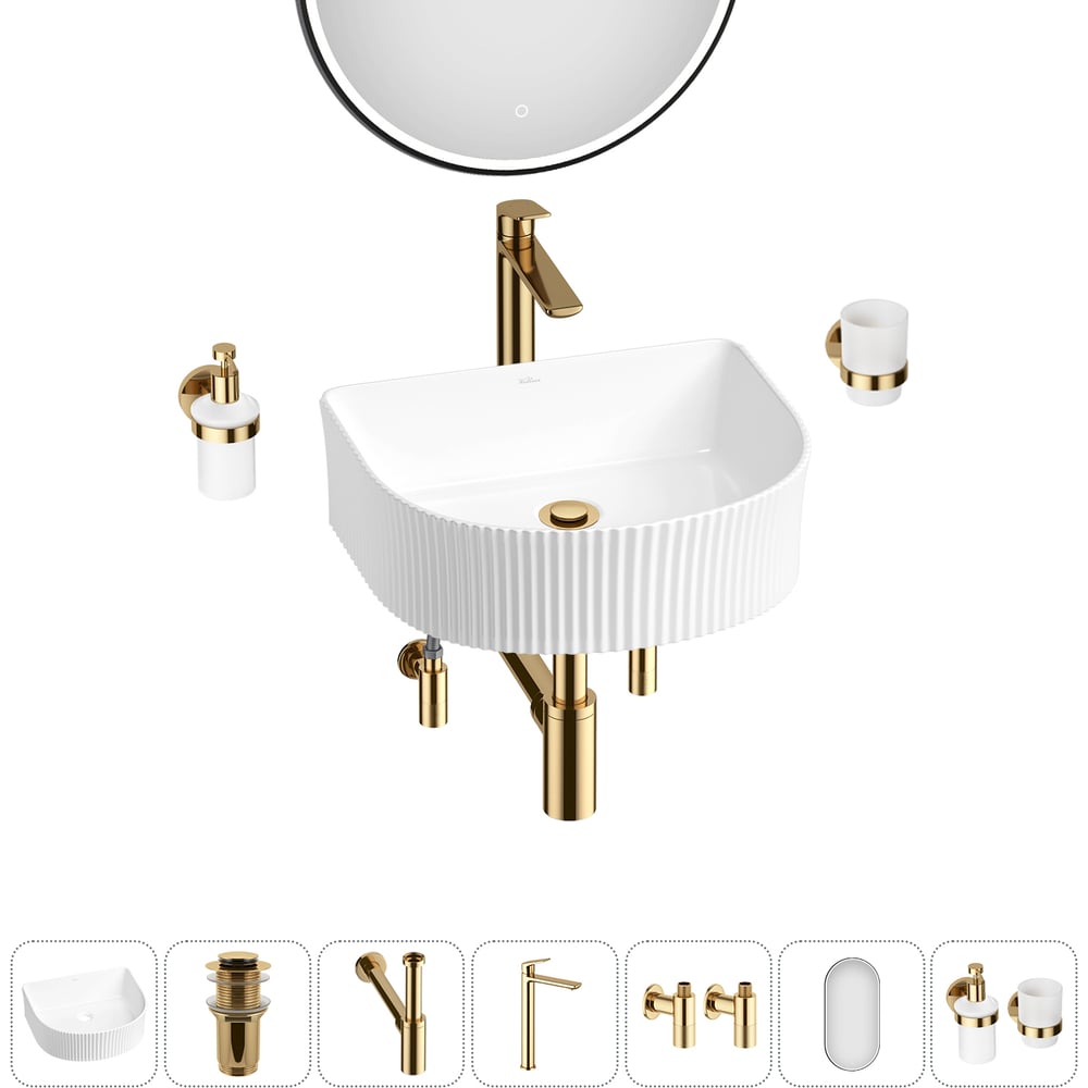 Изображение товара Wellsee 7 в 1 Festive Fox накладная раковина 40x35 см