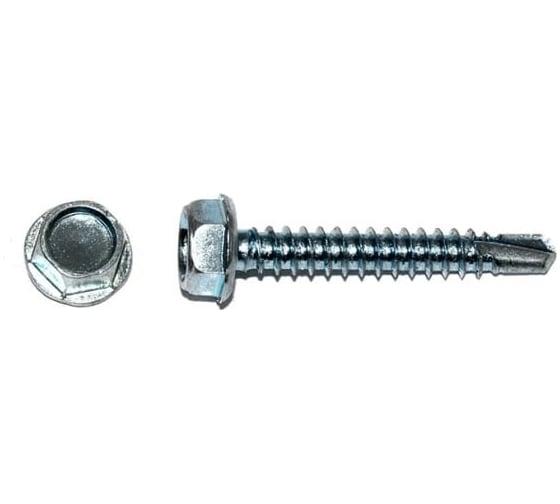 Изображение товара Саморез кровельный без шайбы 23 Болта 5,5x25 ОЦ сверло РТ-3, 50 шт. скбш5525ф50