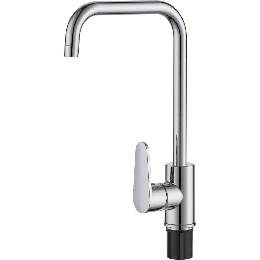 Изображение товара Современный хромированный смеситель для кухни VODA Waterfall WF519 с поворотным изливом