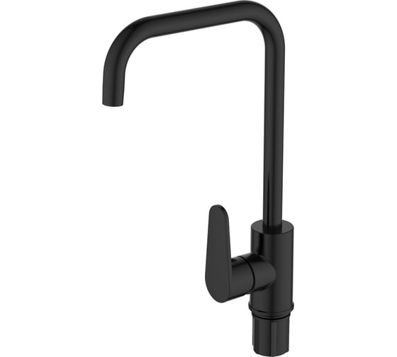 Изображение товара Смеситель для кухни VODA Waterfall, Г-излив, черный, WF519B