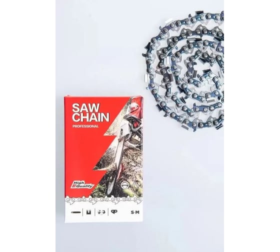 Изображение товара Цепь пильная для бензопилы UNIPRO 66 звеньев (чизельный супер зуб долото), паз 1.5 мм, шаг 0.325 , шина 16" 16702-66