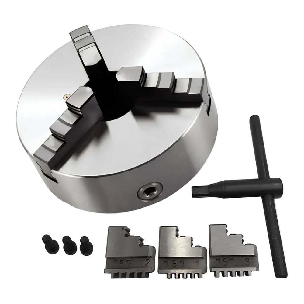 Изображение товара Токарный патрон UNIPRO 125 мм 3 кулачка зажимной для станков