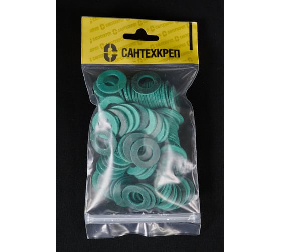Изображение товара Безасбестовая паронитовая прокладка Сантехкреп 3\4 (14x24x2 мм.) фасовка 100 шт. 2.13.2.