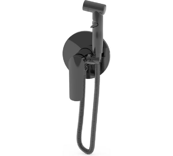 Изображение товара Смеситель ESKO Lagos Gun Metal скрытого монтажа с гигиеническим душем, арт. SMHLGGM