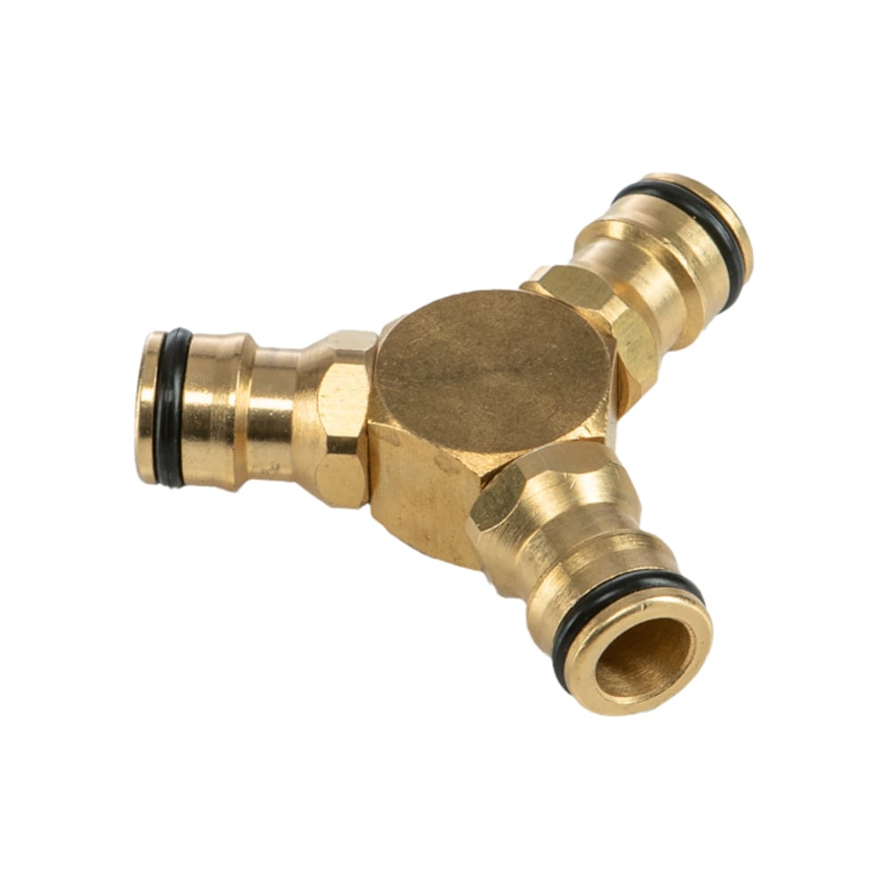 Изображение товара Тройник Y для быстросъемного соединения из латуни Профи 62-0281-3-F