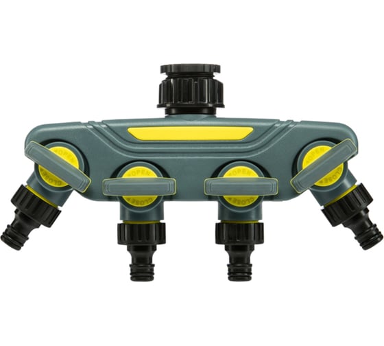 Изображение товара Разветвитель ЧЕТЫРЕ СЕЗОНА 4-канальный на кран 1/2-3/4 Профи 62-0225-F