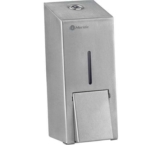 Изображение товара Дозатор для жидкого мыла Merida STELLA R металлический, механический, наливной, антифингер, 1 л DSA106.R