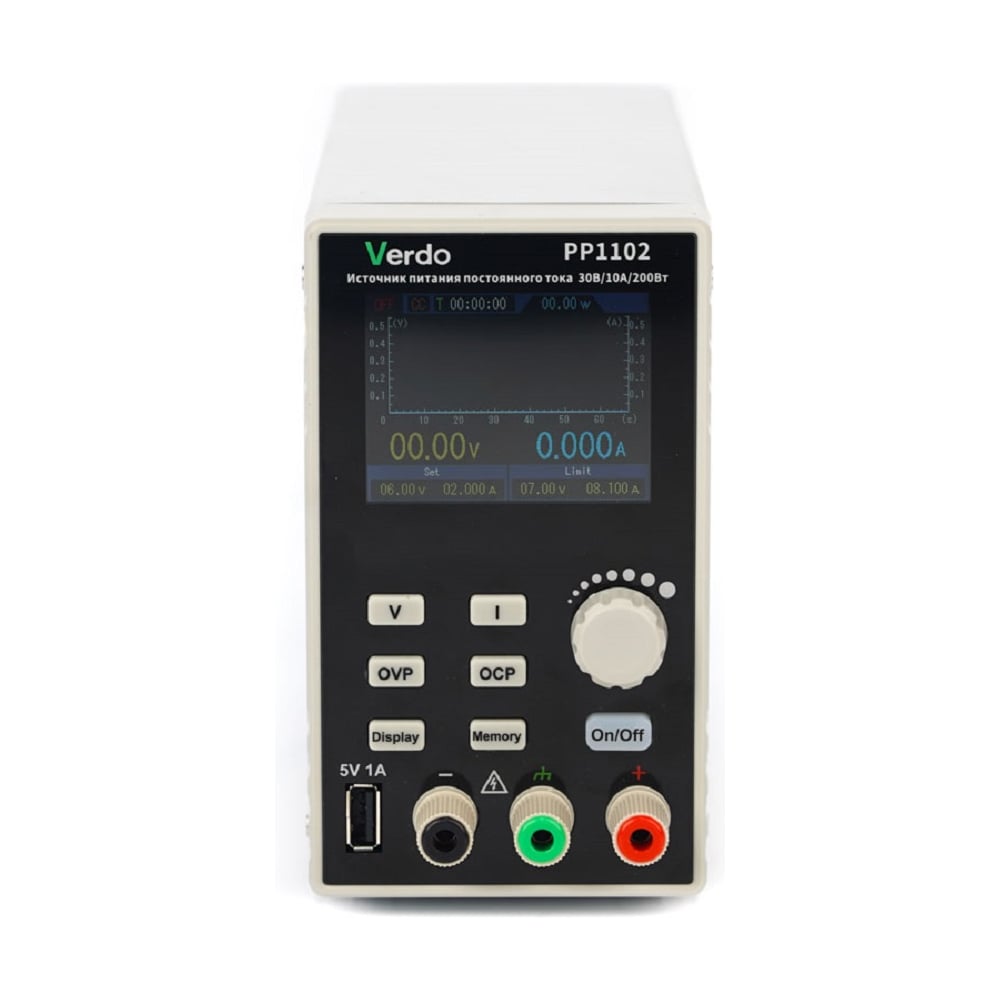 Изображение товара Настольный источник питания VERDO PP1102 30V 10A 200W