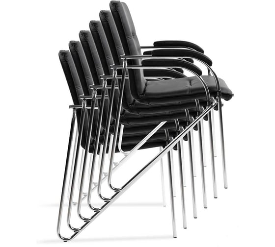 Изображение товара Офисное кресло Chairman 850 экопремиум черный N 6 шт 00-07180781