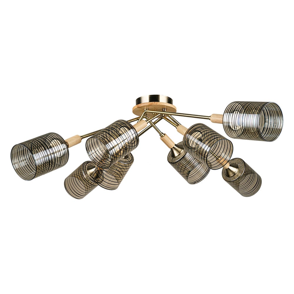 Изображение товара Потолочный светильник ARTE LAMP A4536PL-8AB для модерна, бронза, 8 ламп