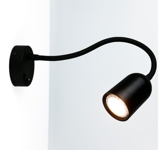 Изображение товара Светильник (бра, спот) General Lighting Systems с гибким основанием настенный, с выключателем на корпусе, серия Чтец 80* 661931