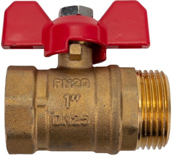 Изображение товара Шаровой кран ProfECO 1 ВР-НР, муфтовый, бабочка, Ду25, Ру20 11Б27п1 PE-1FMB