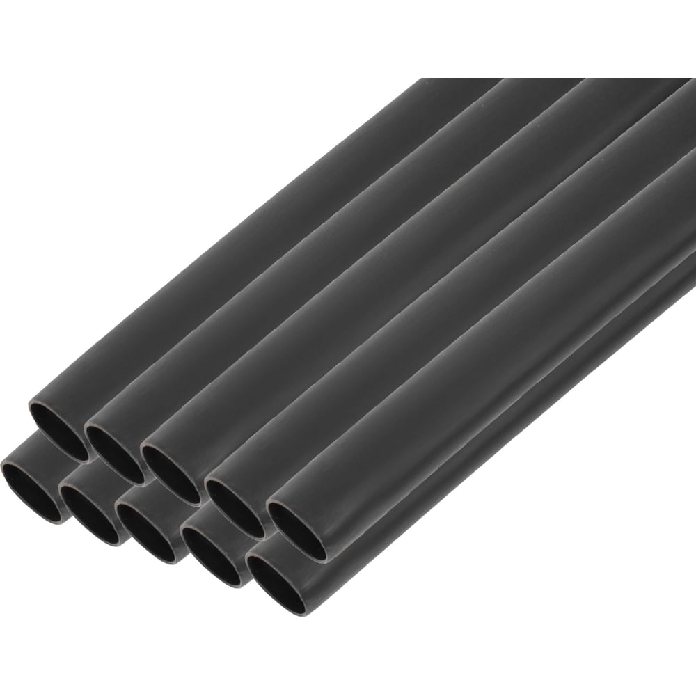 Изображение товара Термоусадочная клеевая трубка Gigant G-80125 4:1 черная 10 шт по 1 м