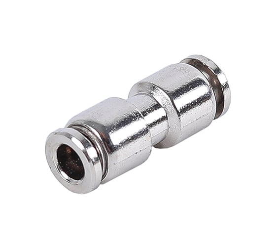 Изображение товара Соединитель трубки ПВХ,полиамид Крал d=6мм прямой металлический (10 шт) 2782