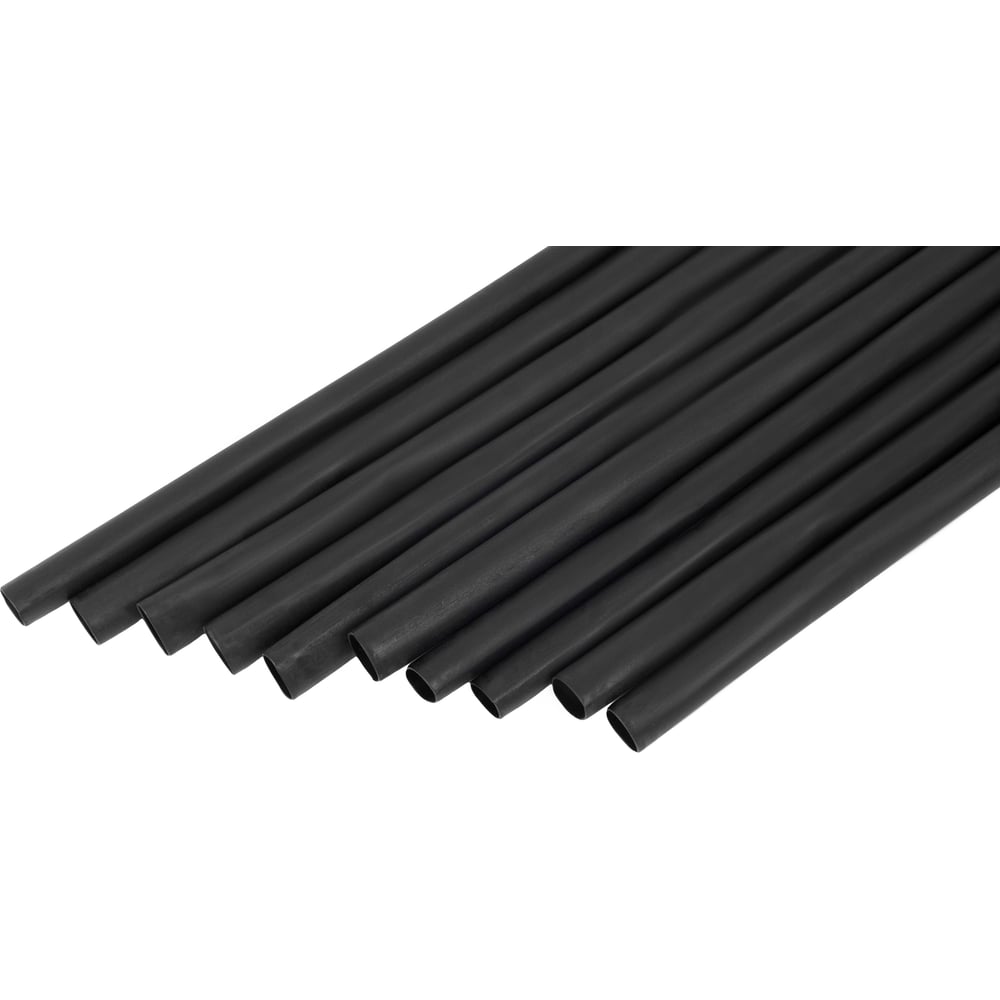 Изображение товара Трубка термоусадочная клеевая Gigant 3:1 9/3 черная 10шт по 1м G-80127