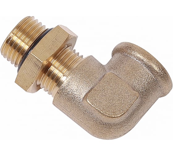 Изображение товара Соединитель Трубки ПВХ Крал Угловой Латунь D16x1.5 M16 90градус 6600