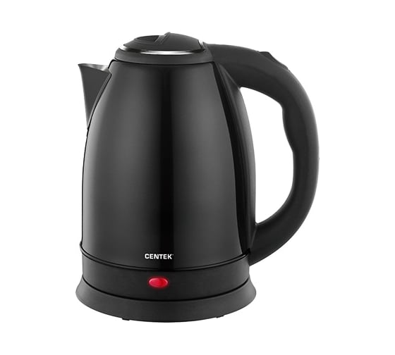 Изображение товара Чайник Centek 2л, 2000Вт, хромированная вставка на крышке CT-1068 BLACK
