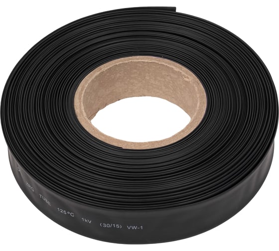 Изображение товара Трубка термоусадочная Gigant (2:1) 30/15, черная, 50м G-80129