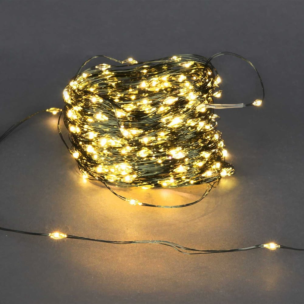 Изображение товара Светодиодная гирлянда Sneha A-961A WW 20 м 200 ламп теплый белый для интерьера