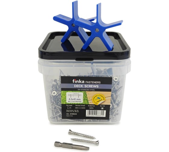 Изображение товара Саморезы Deck Screws A2 4,2x41 mm T20 (350 шт) Finka 41350A2