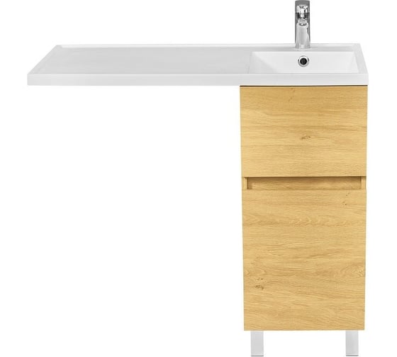 Изображение товара Тумба AQUATON Лайн 40 дуб каменный, под раковину 100 1A232201LFDK0