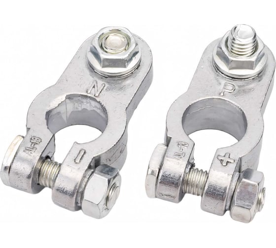 Изображение товара Клеммы для АКБ General Technologies комплект 2 шт."+" "-" Тип EURO болт с гайкой GT-BT06