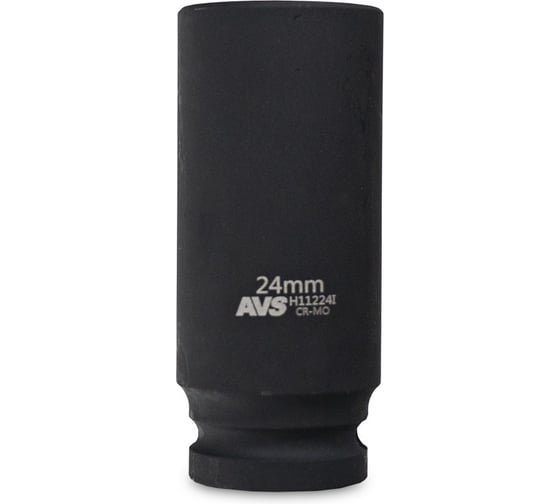 Изображение товара Головка торцевая ударная глубокая AVS 6-гранная 24 мм, 1/2''DR H11224I A40950S