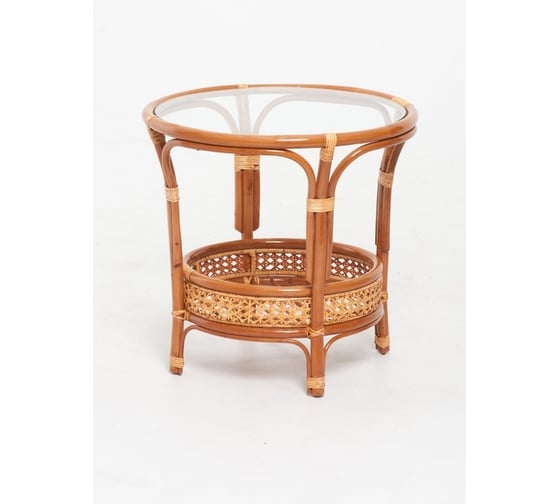 Изображение товара Стол со стеклом Vinotti 02/15A Коньяк