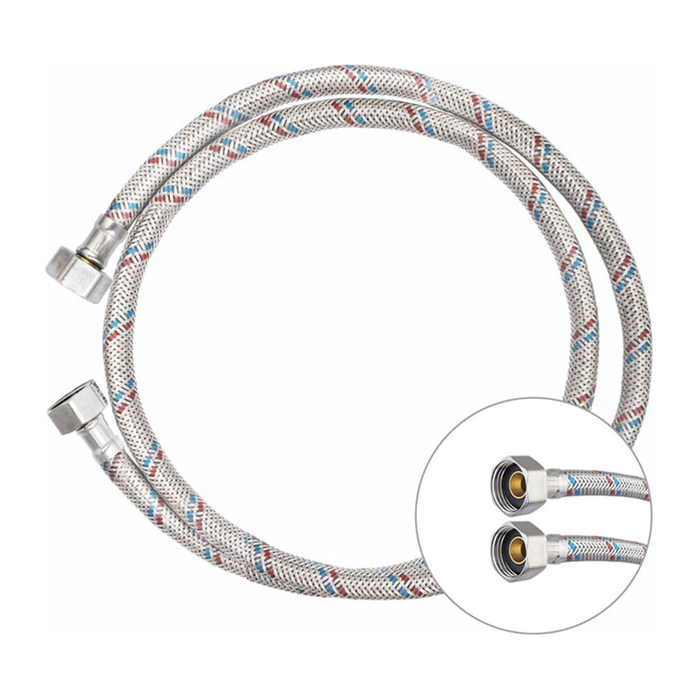 Изображение товара Гибкая подводка для смесителя Klip КЛИП 1321, гайка из нерж. стали, 2 м