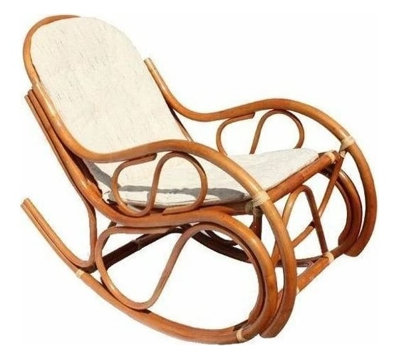 Изображение товара Кресло-качалка с подушкой Vinotti 05/04 Коньяк