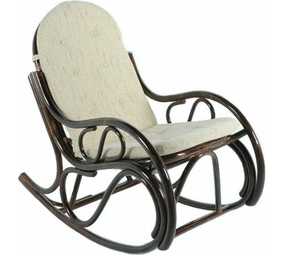 Изображение товара Кресло-качалка с подушкой Vinotti 05/04 Темный Коньяк