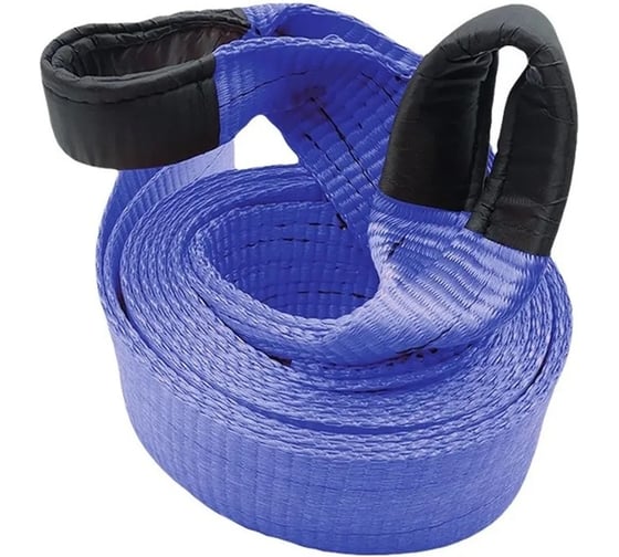 Изображение товара Трос буксировочный AVS (усиленный,цвет-синий) EXPERT ST-205S 20т 5м.петли A40769S