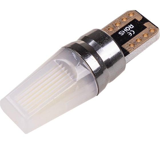 Изображение товара Автолампа диод SKYWAY T10 (W5W) 12V 1 COB 1-конт Белая CAN BUS комп.2 шт габарит/стоп/салон/номер S08201434/K