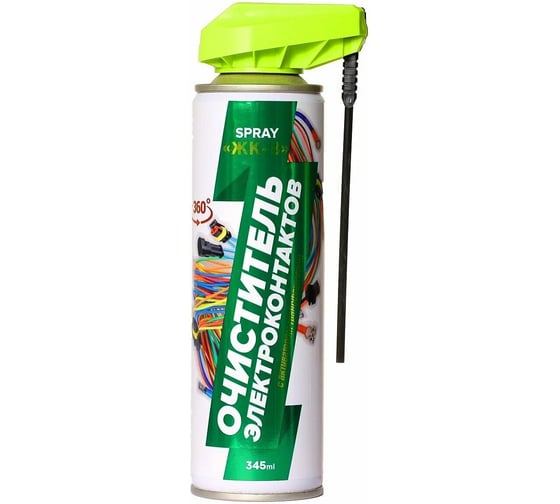 Изображение товара Очиститель электроконтактов СПЕЦСНАБ (345 мл) ЖК-8 с распылителем-трансформером ЖК8/345Т