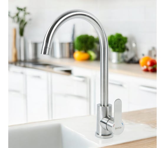 Изображение товара Смеситель BOND для кухни однорычажный с поворотным изливом B61-0200