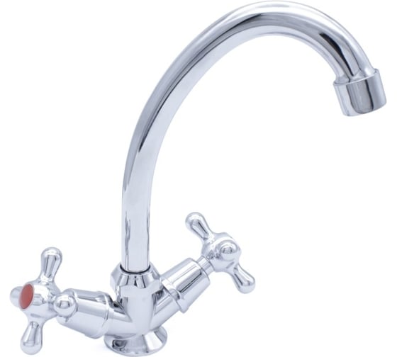 Изображение товара Смеситель для кухни Kranar KС 1706, 1/2 керамика, хром, излив стандартный, п/шп, без подводки 010796