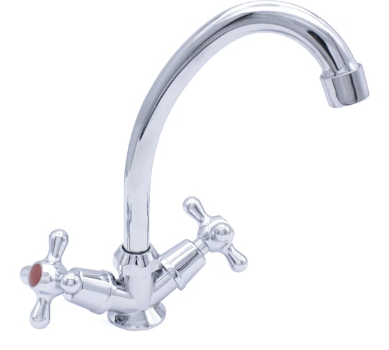 Изображение товара Смеситель для кухни Kranar KС 1706, 1/2 керамика, хром, излив стандартный, п/шп, без подводки 010796