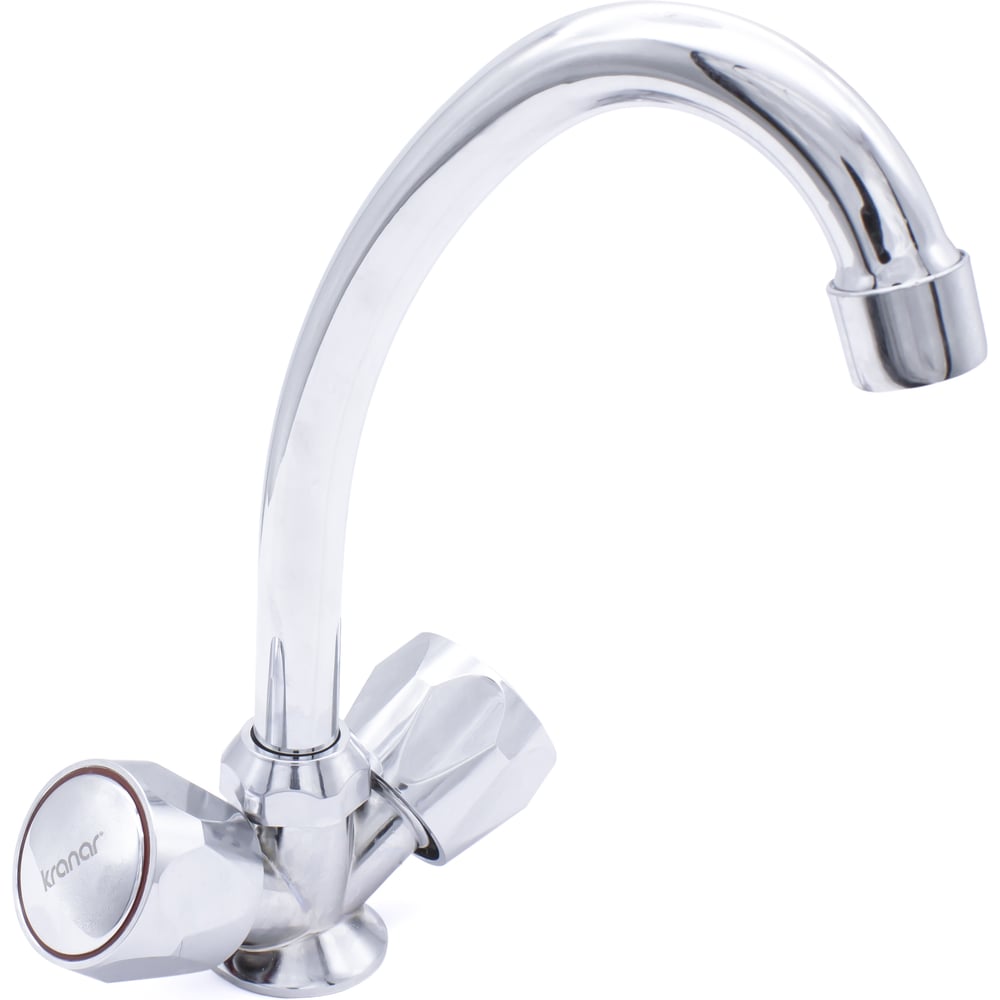 Изображение товара Смеситель для кухни Kranar KС 1708 с керамической кран-буксой и хромированным покрытием
