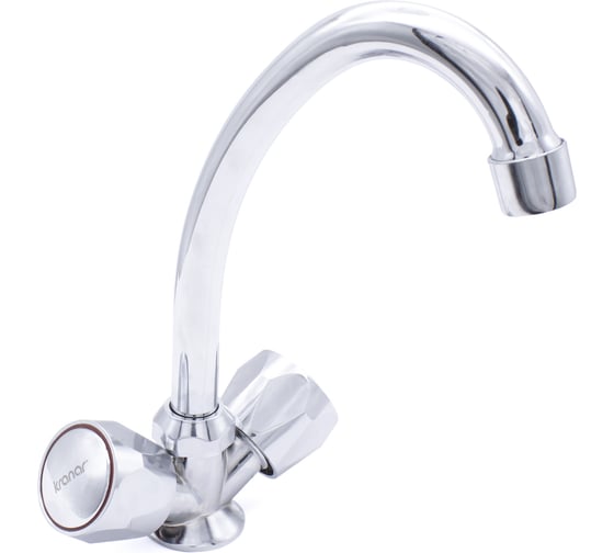 Изображение товара Смеситель для кухни Kranar KС 1708, 1/2 керамика, хром, излив стандартный, п/шп, без подводки 010798