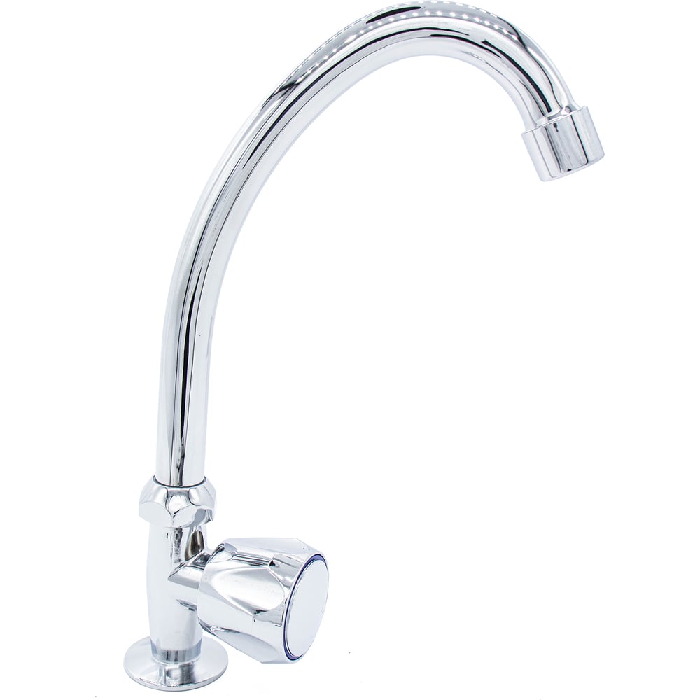 Изображение товара Стильный однорычажный кухонный смеситель Kranar KС 1711-1 с глянцевым хромированным покрытием